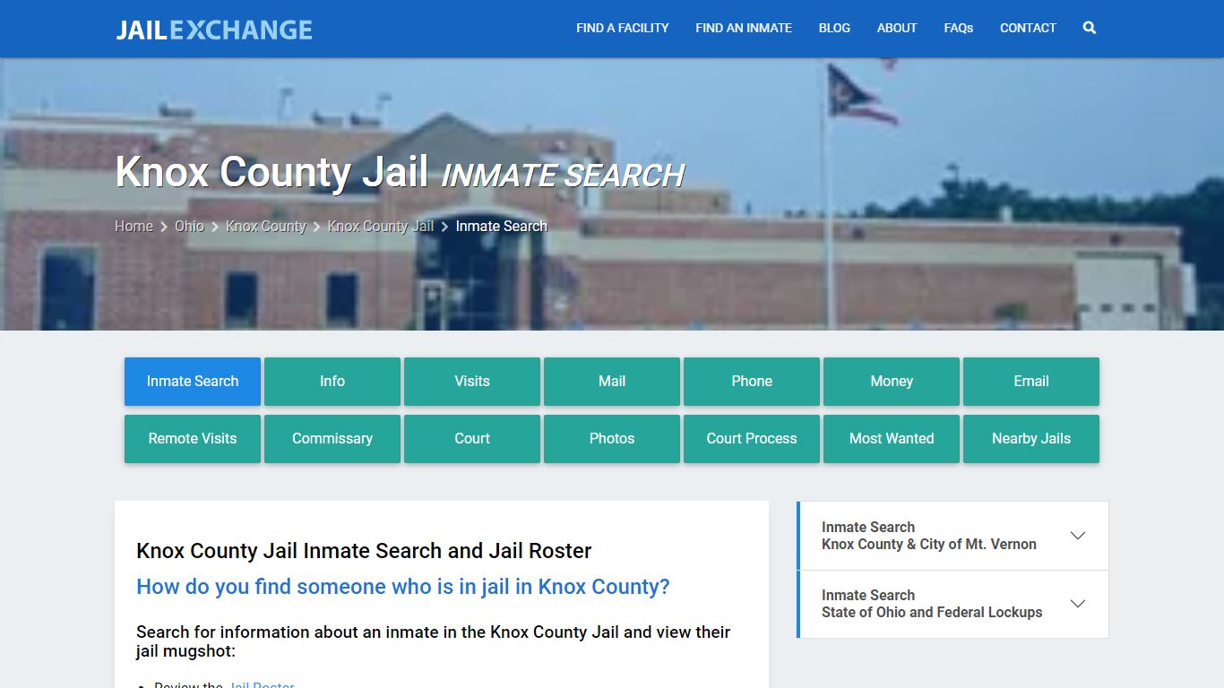 Inmate Search: Roster & Mugshots - Knox County Jail, OH
