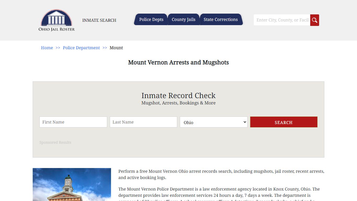 Mount Vernon Arrests and Mugshots | Jail Roster Search